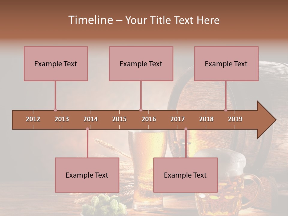 Cellar Brown Froth PowerPoint Template