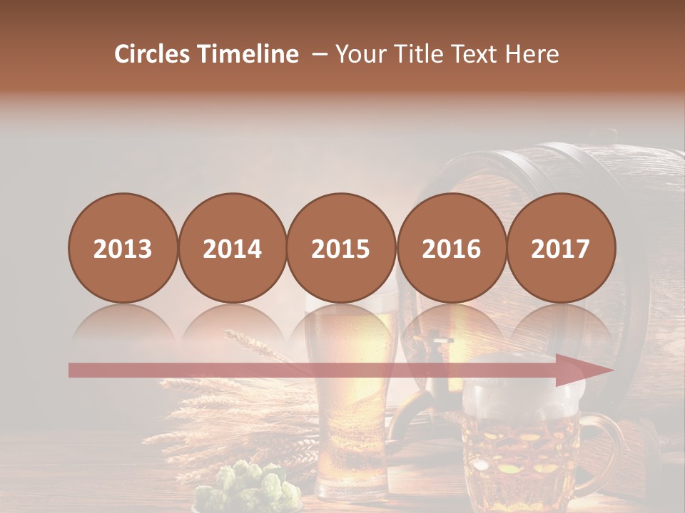 Cellar Brown Froth PowerPoint Template