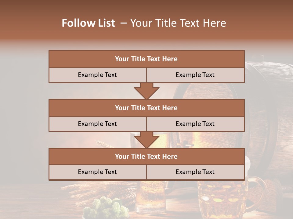 Cellar Brown Froth PowerPoint Template