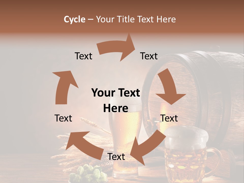 Cellar Brown Froth PowerPoint Template