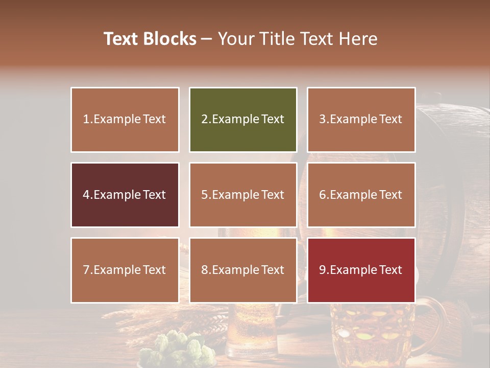 Cellar Brown Froth PowerPoint Template