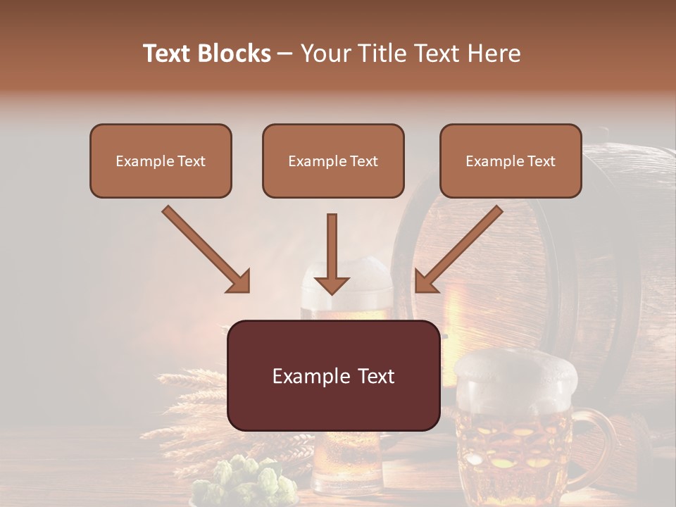 Cellar Brown Froth PowerPoint Template