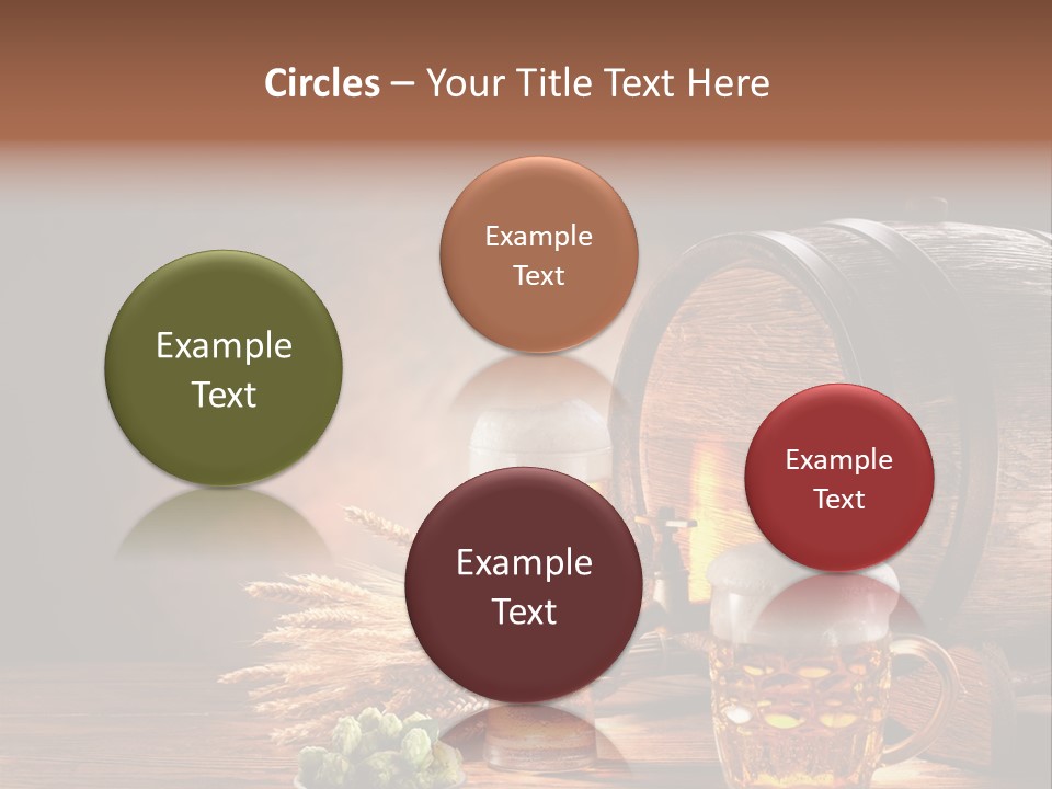 Cellar Brown Froth PowerPoint Template