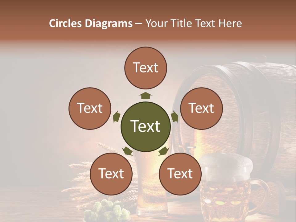 Cellar Brown Froth PowerPoint Template