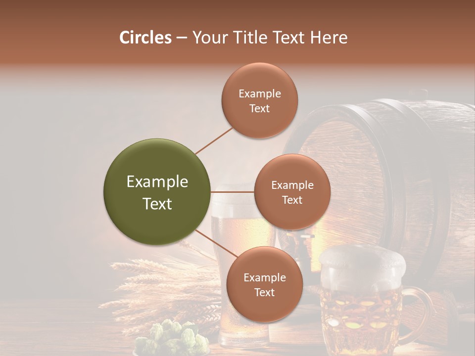 Cellar Brown Froth PowerPoint Template