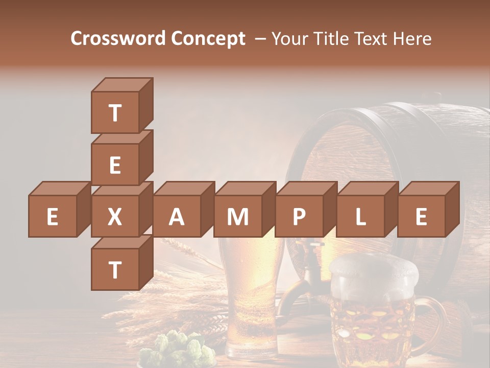 Cellar Brown Froth PowerPoint Template