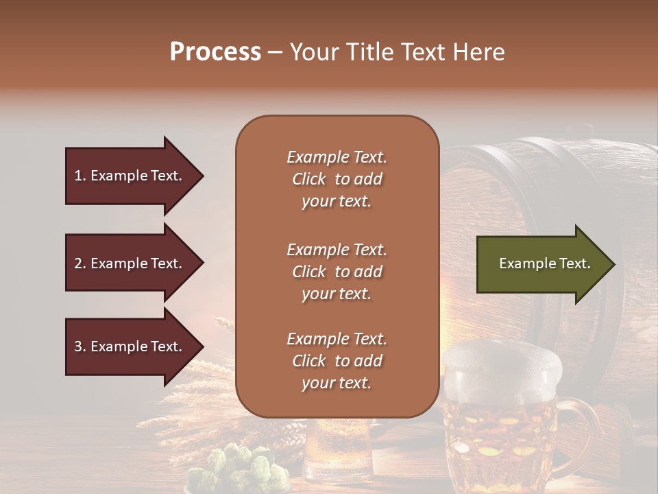 Cellar Brown Froth PowerPoint Template
