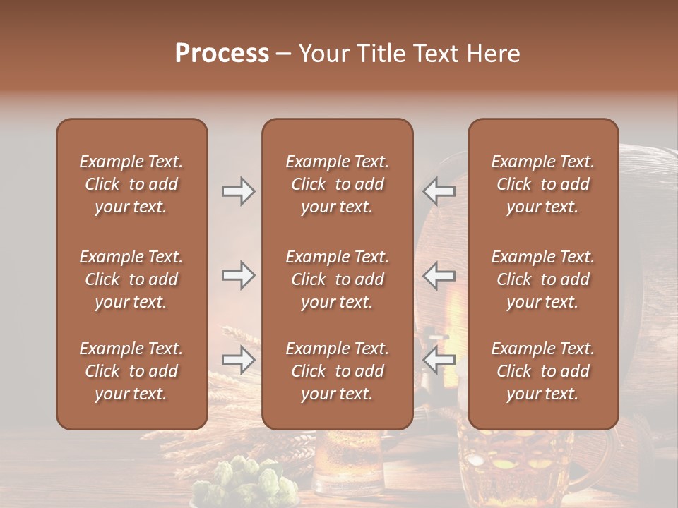 Cellar Brown Froth PowerPoint Template
