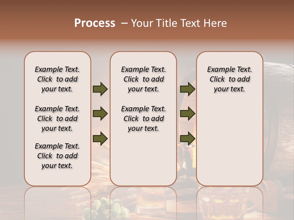 Cellar Brown Froth PowerPoint Template