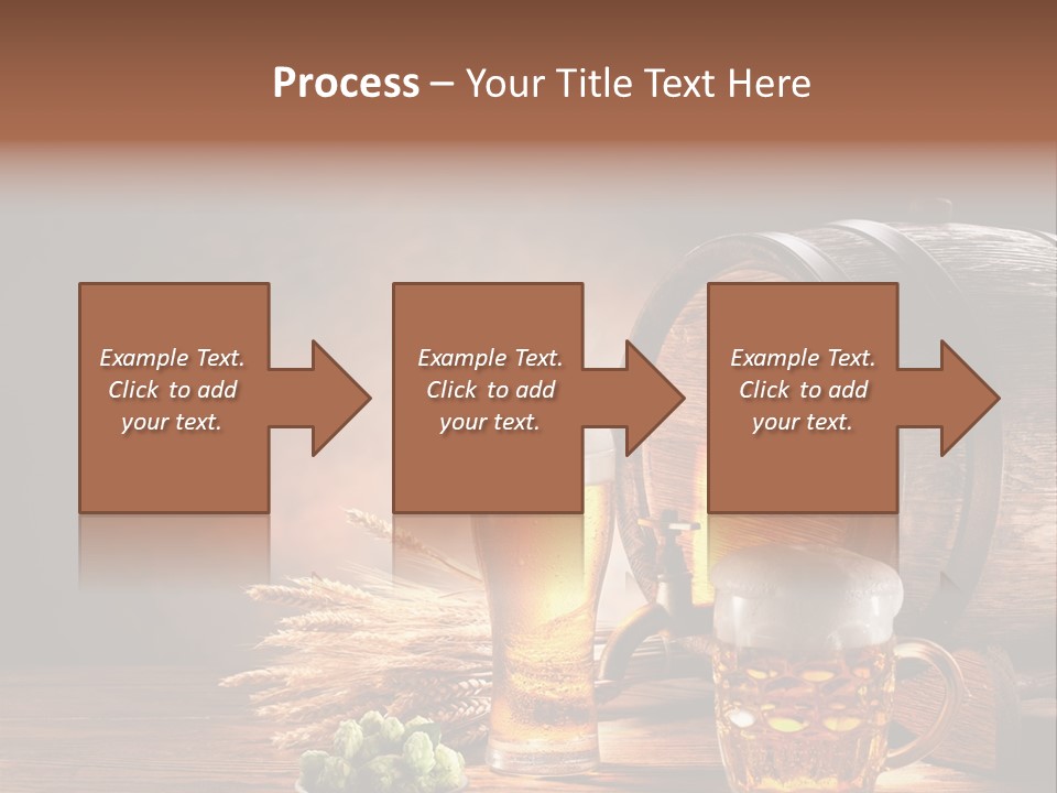 Cellar Brown Froth PowerPoint Template