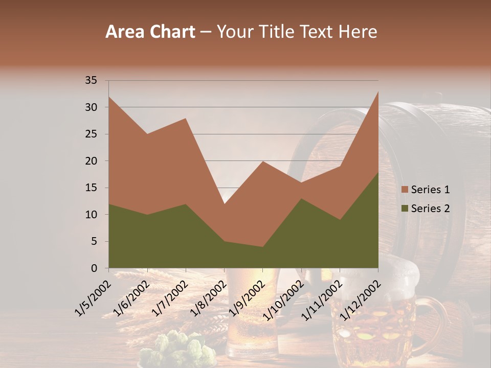 Cellar Brown Froth PowerPoint Template