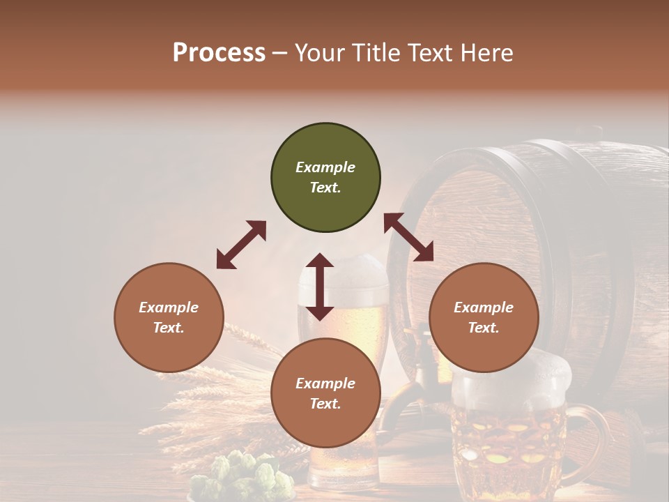Cellar Brown Froth PowerPoint Template