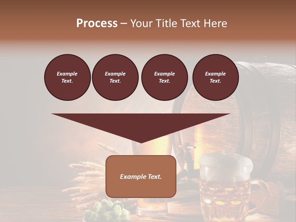 Cellar Brown Froth PowerPoint Template