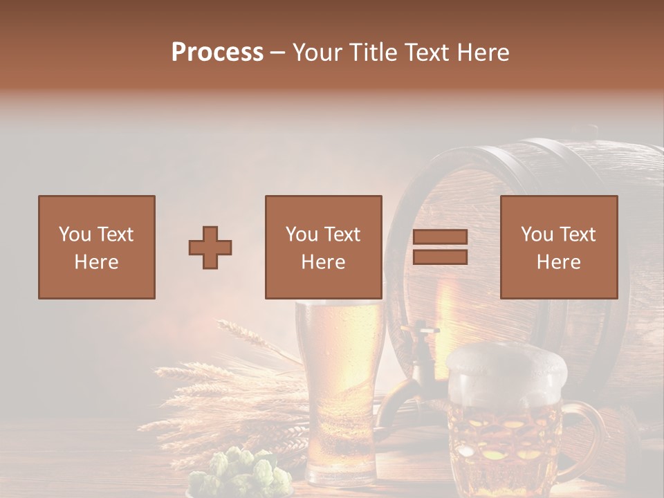 Cellar Brown Froth PowerPoint Template