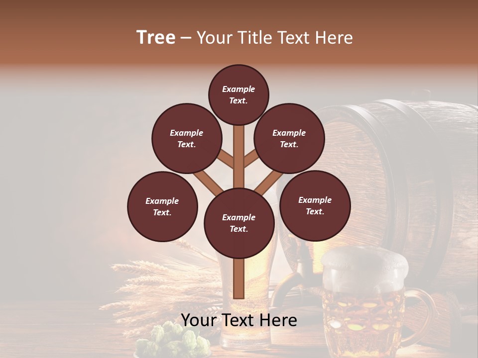 Cellar Brown Froth PowerPoint Template