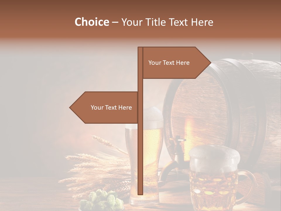 Cellar Brown Froth PowerPoint Template