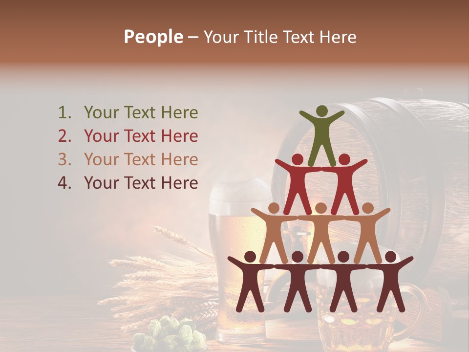 Cellar Brown Froth PowerPoint Template