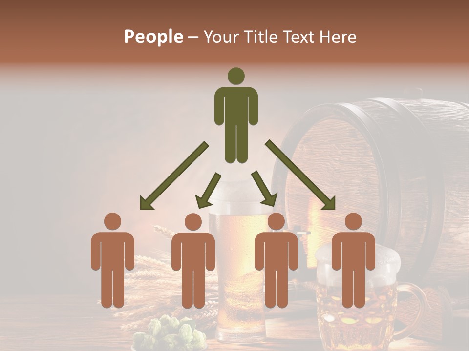 Cellar Brown Froth PowerPoint Template