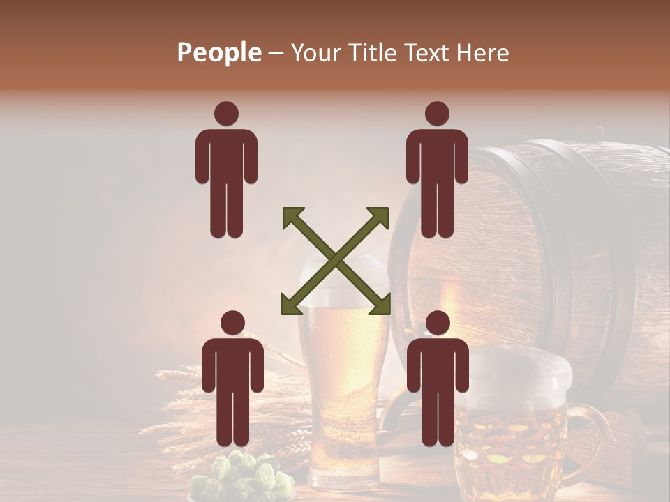 Cellar Brown Froth PowerPoint Template