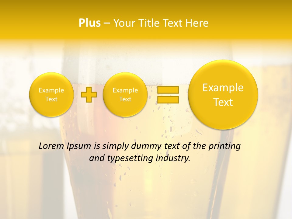 Booze Draft Lager PowerPoint Template