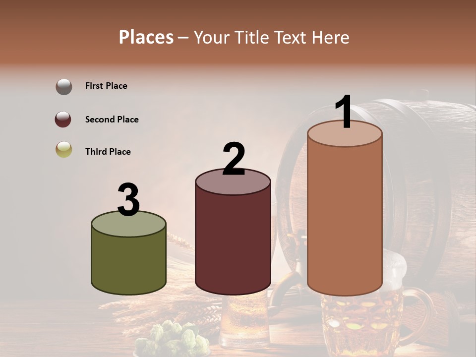 Cellar Still Life Barrel PowerPoint Template