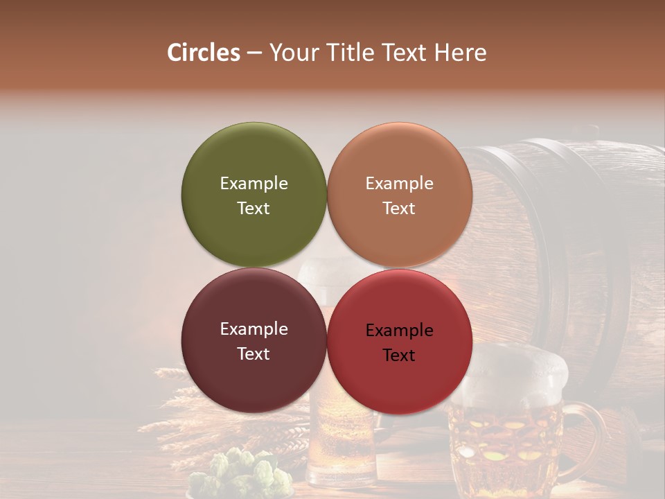 Cellar Still Life Barrel PowerPoint Template