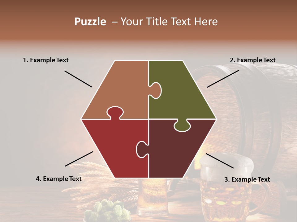 Cellar Still Life Barrel PowerPoint Template