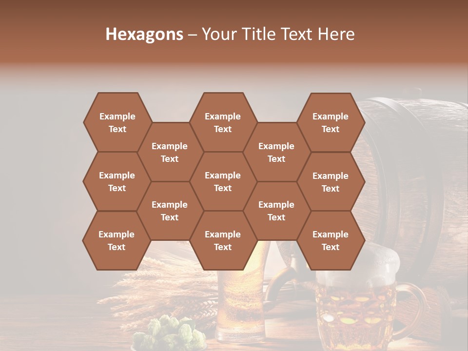 Cellar Still Life Barrel PowerPoint Template