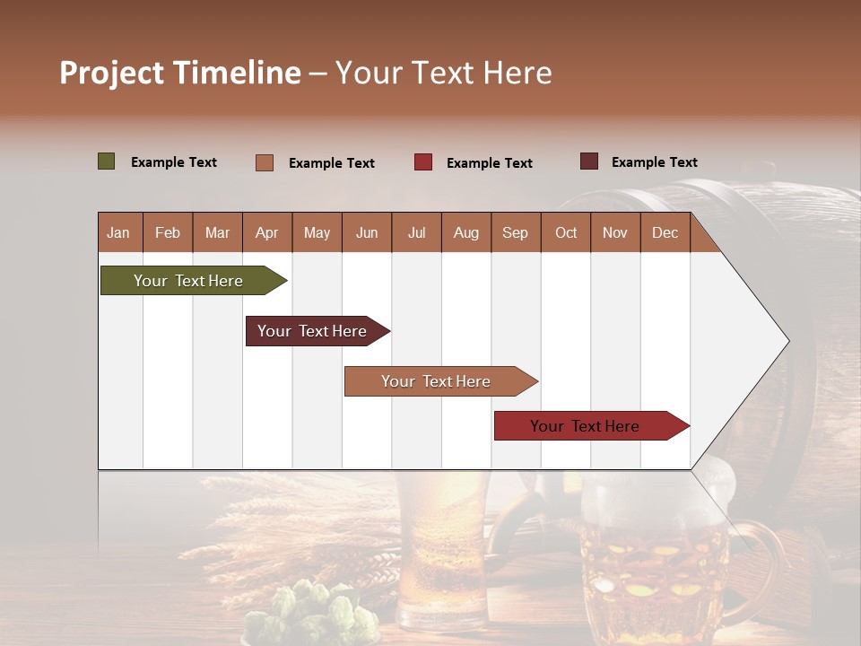 Cellar Still Life Barrel PowerPoint Template