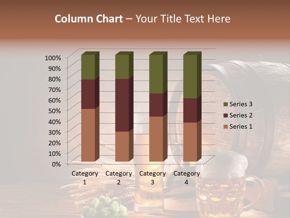 Cellar Still Life Barrel PowerPoint Template