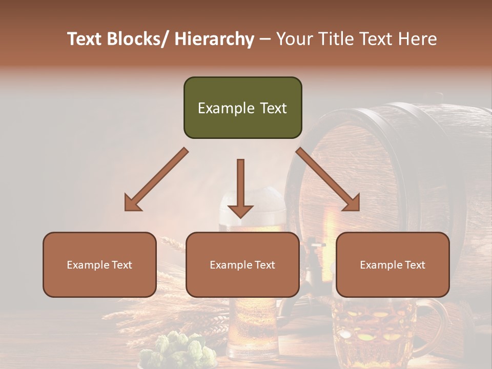 Cellar Still Life Barrel PowerPoint Template
