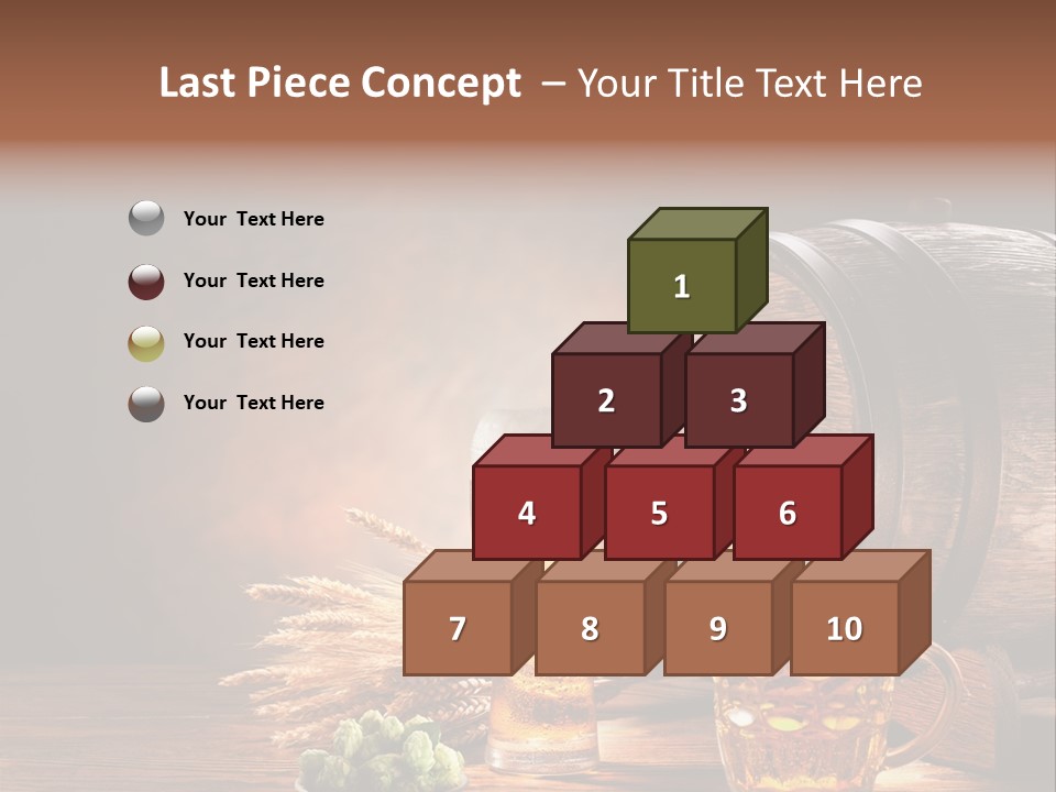 Cellar Still Life Barrel PowerPoint Template