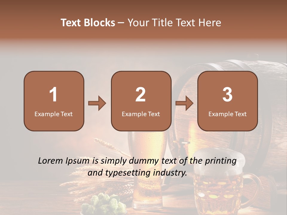 Cellar Still Life Barrel PowerPoint Template