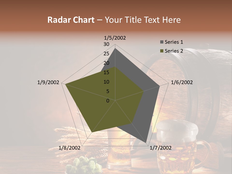 Cellar Still Life Barrel PowerPoint Template
