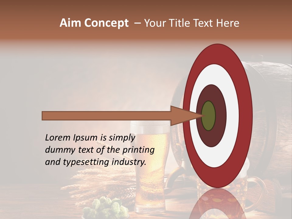 Cellar Still Life Barrel PowerPoint Template