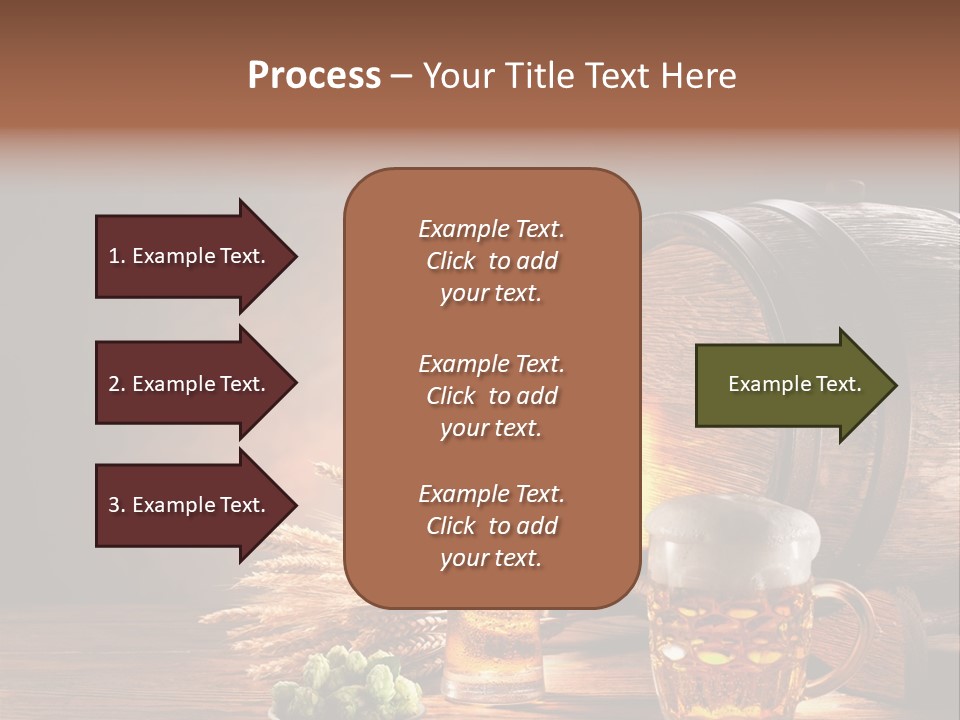 Cellar Still Life Barrel PowerPoint Template