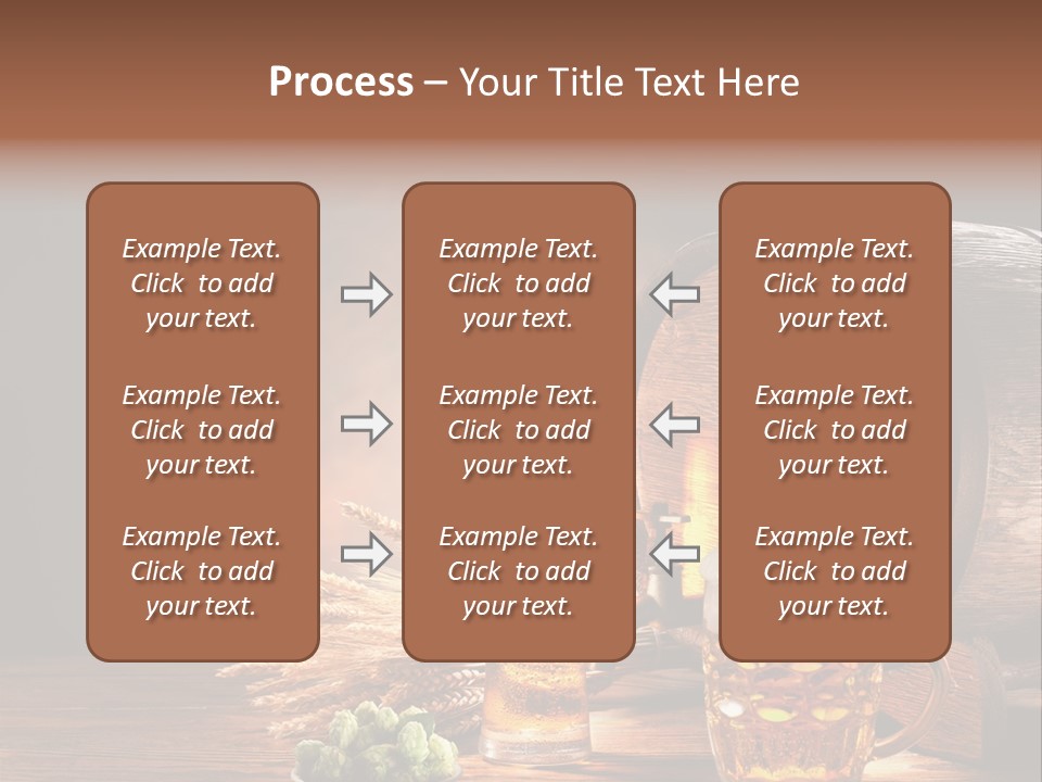 Cellar Still Life Barrel PowerPoint Template