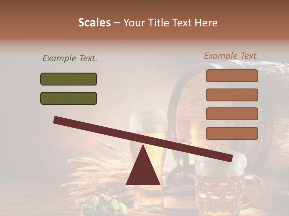 Cellar Still Life Barrel PowerPoint Template