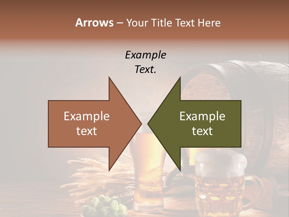 Cellar Still Life Barrel PowerPoint Template