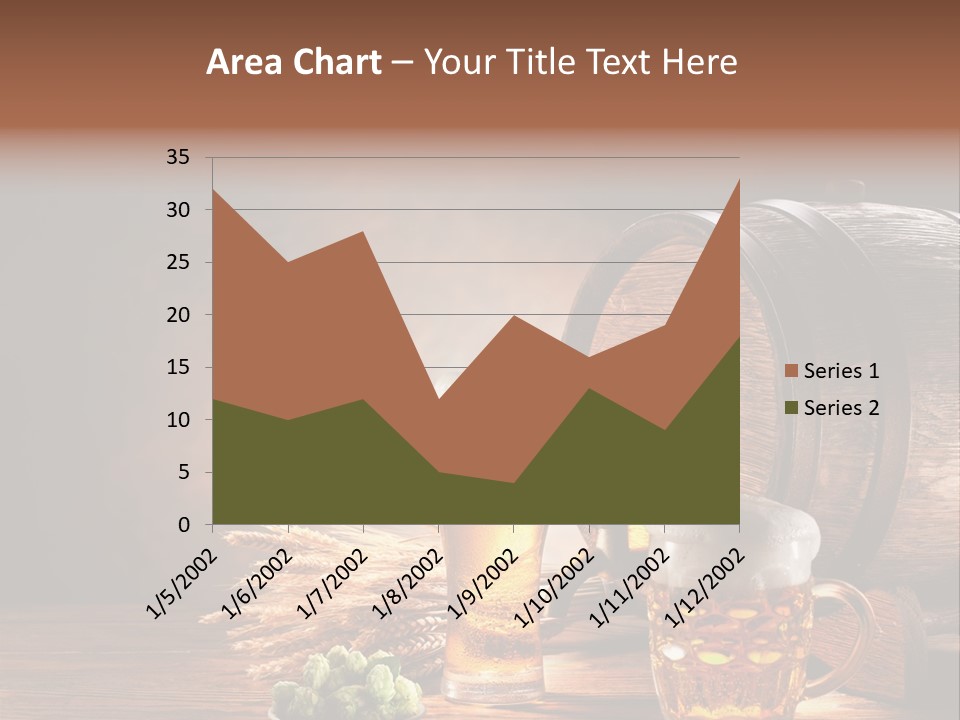 Cellar Still Life Barrel PowerPoint Template