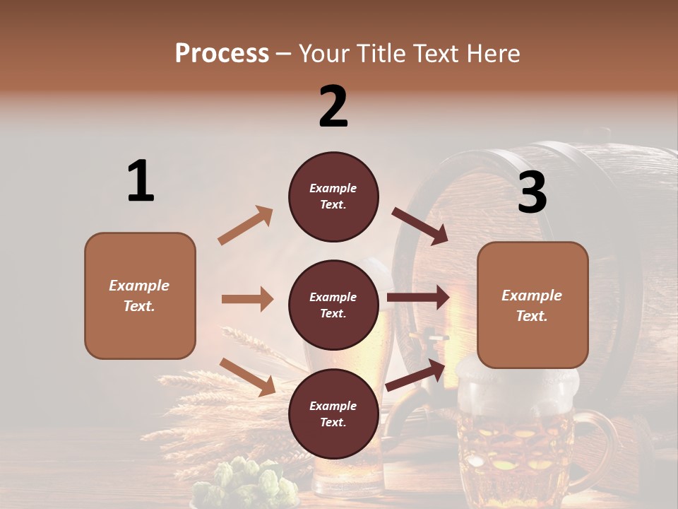 Cellar Still Life Barrel PowerPoint Template