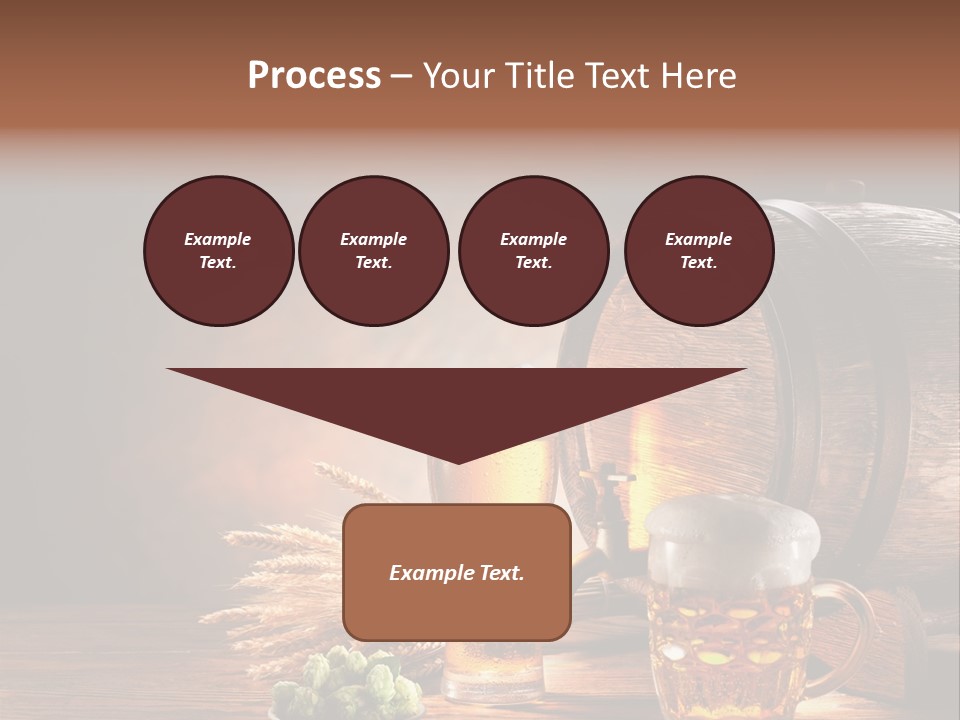 Cellar Still Life Barrel PowerPoint Template