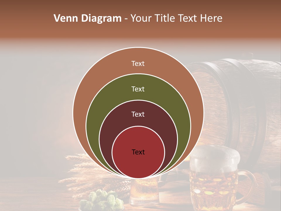 Cellar Still Life Barrel PowerPoint Template