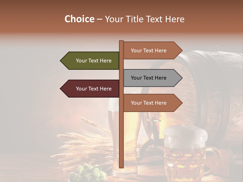 Cellar Still Life Barrel PowerPoint Template