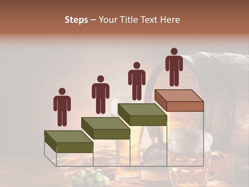 Cellar Still Life Barrel PowerPoint Template