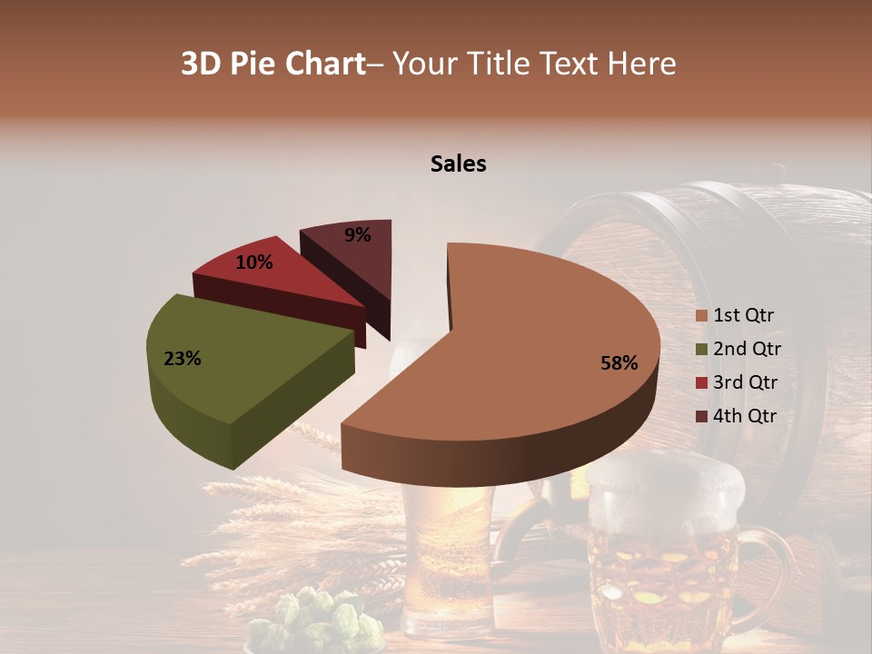 Cellar Still Life Barrel PowerPoint Template