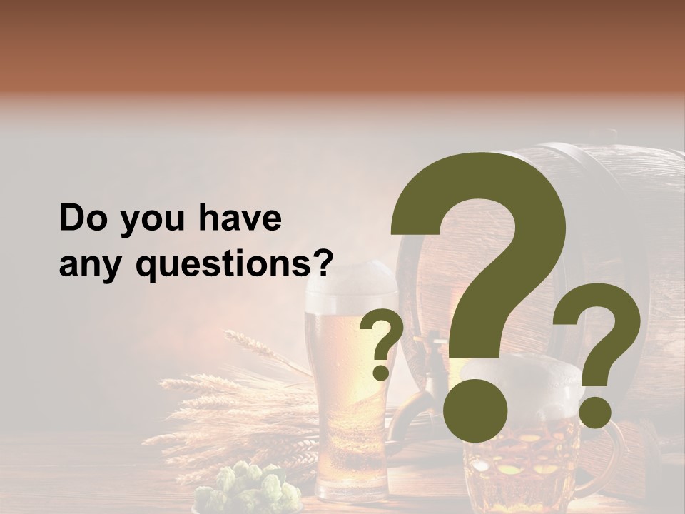 Cellar Still Life Barrel PowerPoint Template