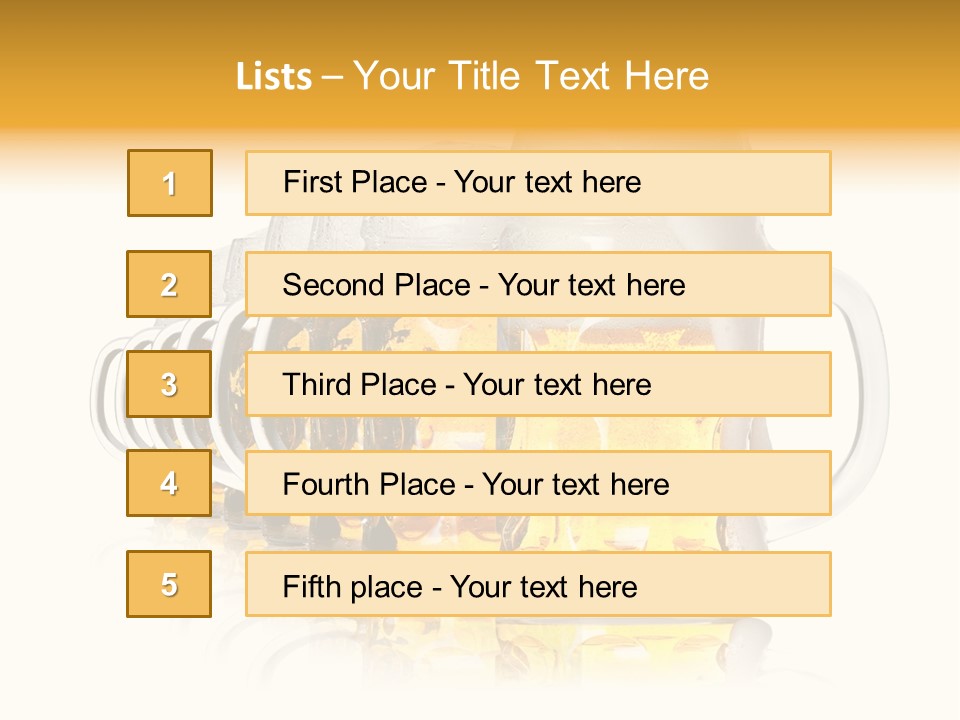 Drink Beverage Lager PowerPoint Template