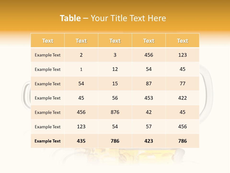 Drink Beverage Lager PowerPoint Template