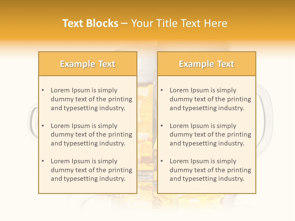 Drink Beverage Lager PowerPoint Template